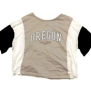 H&M Cropped Short Sleeve T-Shirt Women’s Size Large